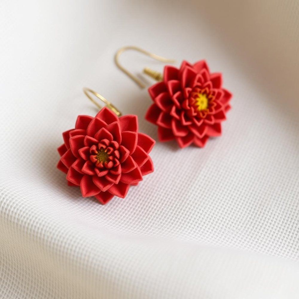 Dahlia Floral Earring
