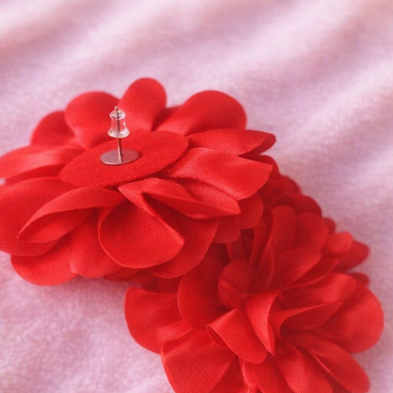 Rose Floral Earring view 3