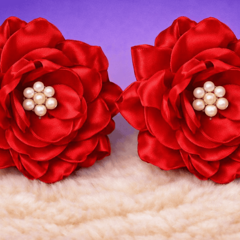 Peony Floral Earring view 4